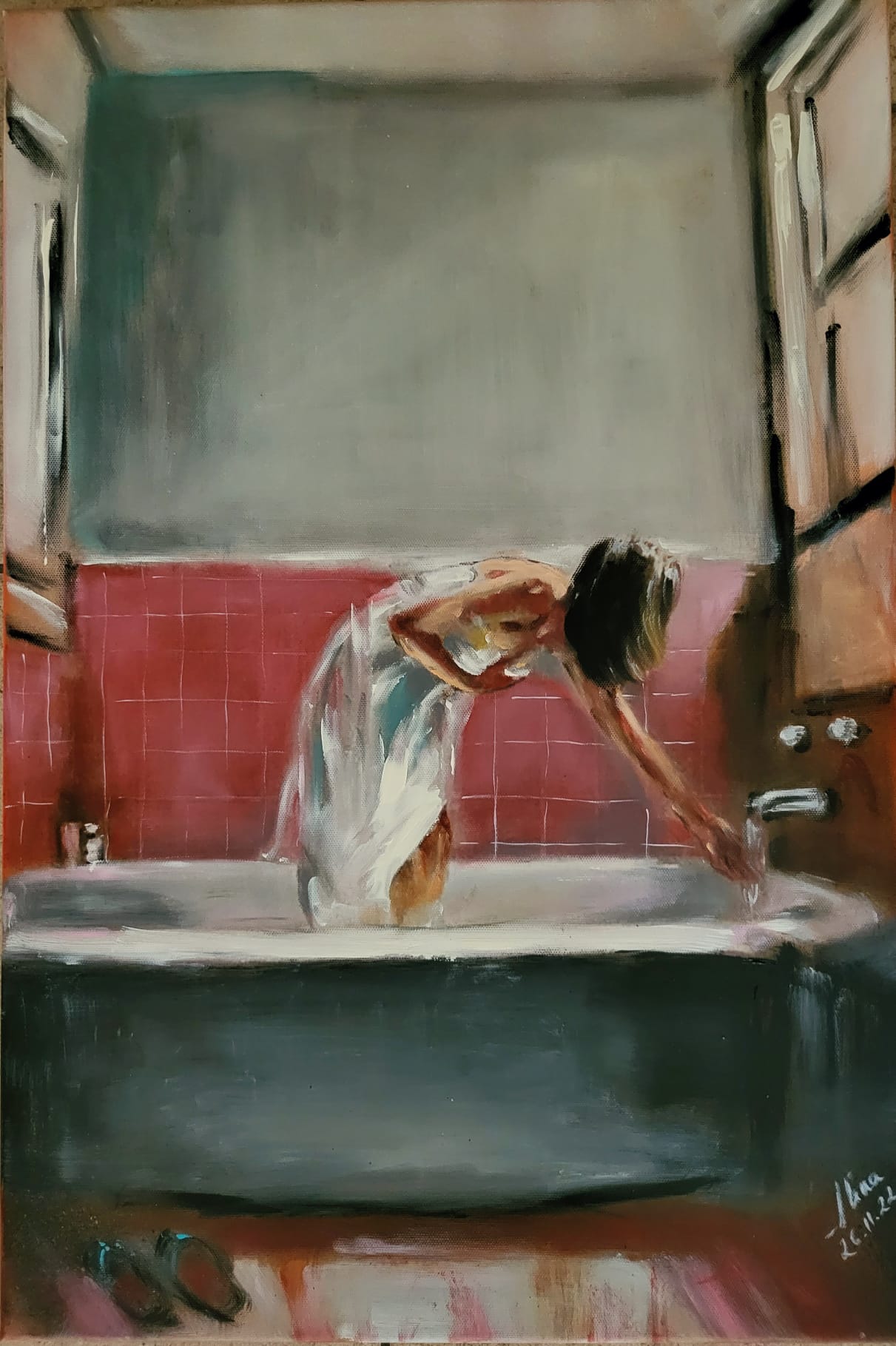 ArteDiAlina.com painting: Cold Water